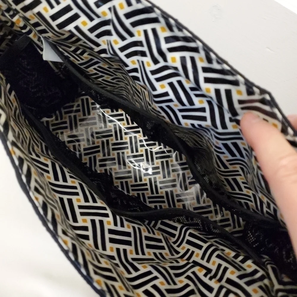Vera Bradley Black Quilted Fully Lined Baby Bag